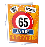 Raambord 65 Jaar Verjaardag (60x45cm)
