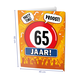 Raambord 65 Jaar Verjaardag (60x45cm)