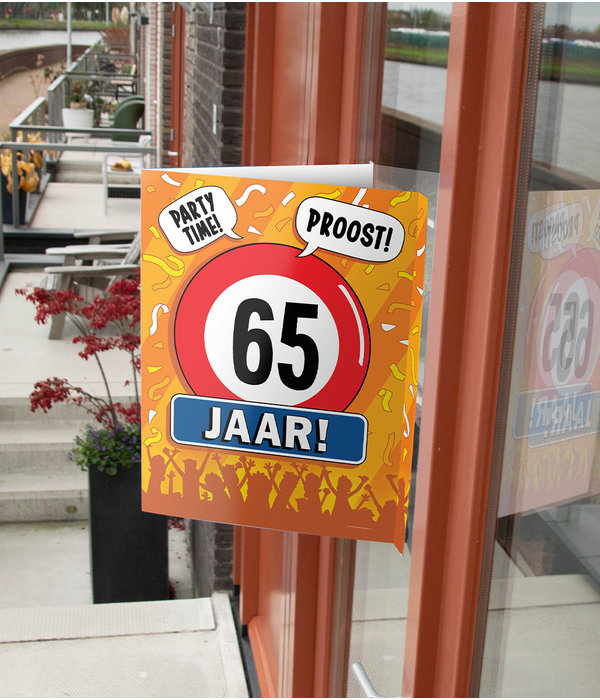 Raambord 65 Jaar Verjaardag (60x45cm)