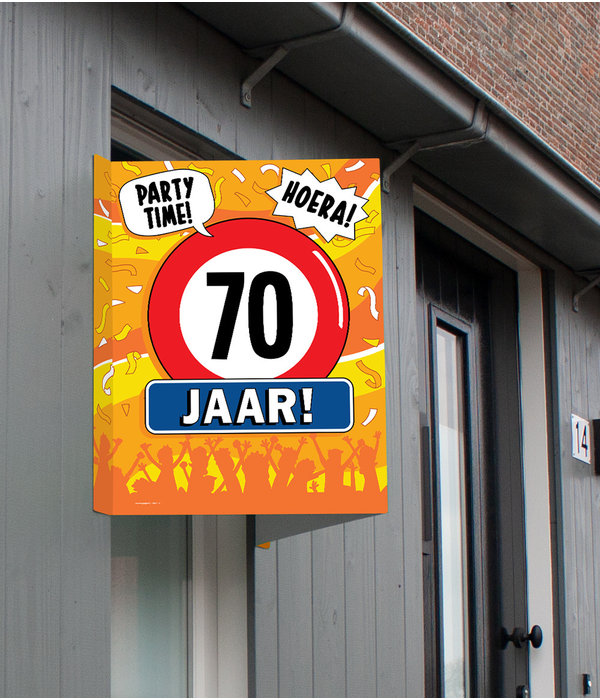 Raambord 70 Jaar Verjaardag (60x45cm)
