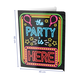 Neon Raambord The Party Is Here (60x45cm)