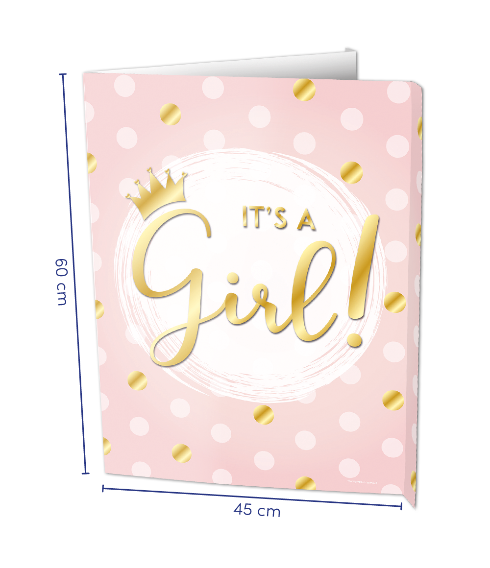 Raambord It&apos;s A Girl! (60x45cm) afbeelding