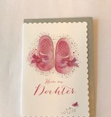 Geboortekaart Hoera een Dochter Slofjes