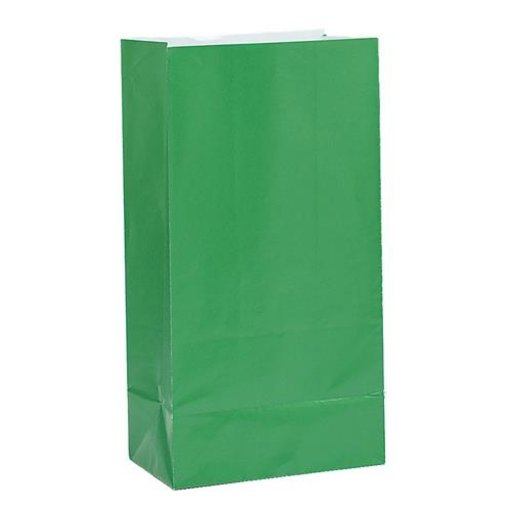 Papieren Giftbags Groen (12st)