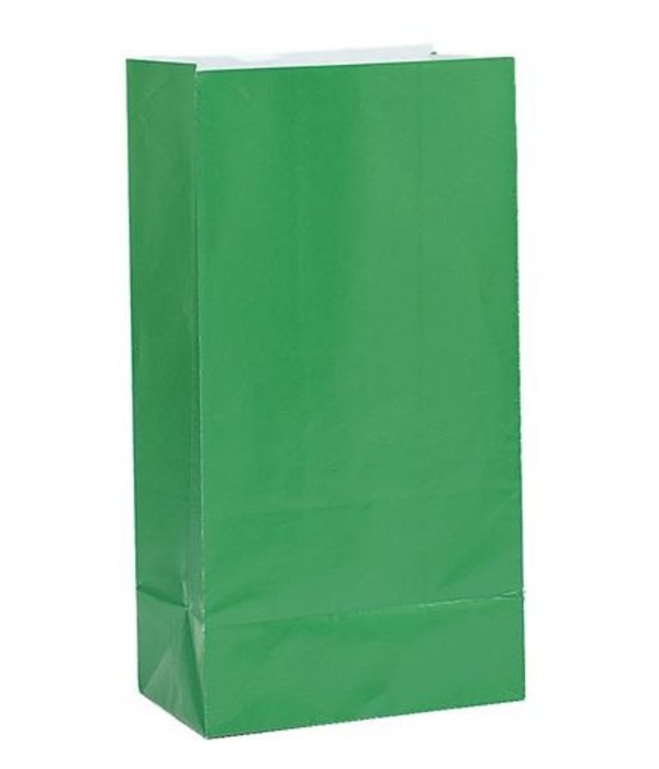 Papieren Giftbags Groen (12st)