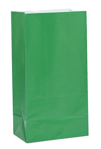 Papieren Giftbags Groen (12st)