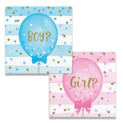 Servetten Gender Reveal (16st)
