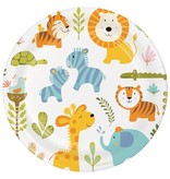 Feestborden Happy Jungle (8st)