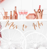 LetterBanner Miss to Mrs Rosegoud 18x76cm