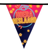 Vlaggenlijn 'Hoera Geslaagd' Funky