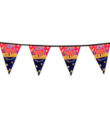 Vlaggenlijn 'Hoera Geslaagd' Funky