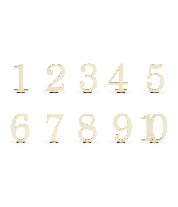 Tafelnummers Hout Elegant 10,5cm