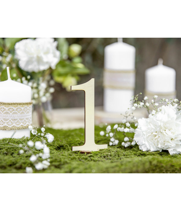 Tafelnummers Hout Elegant 10,5cm
