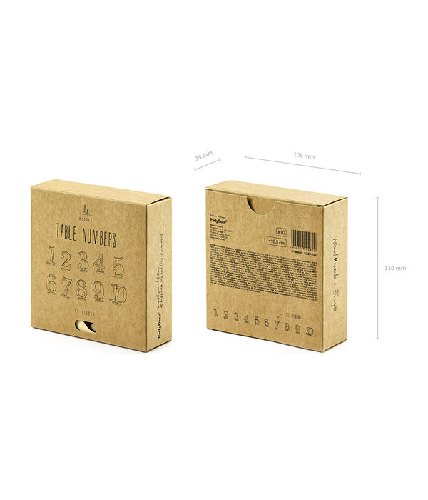 Tafelnummers Hout Elegant 10,5cm