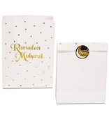 Papieren uitdeelzakjes Ramadan Mubarak (6st)