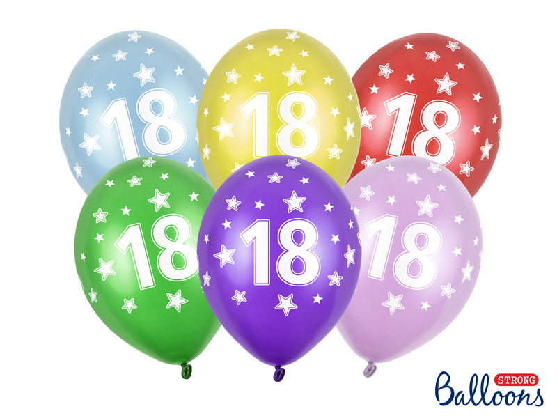 Verjaardag ballonnen 18 jaar Mix - Feestbazaar.nl