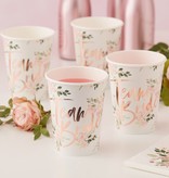 Bekertjes Team Bride Floral (8 st)