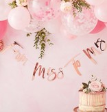 From Miss to Mrs Slinger Rose Goud 170cm