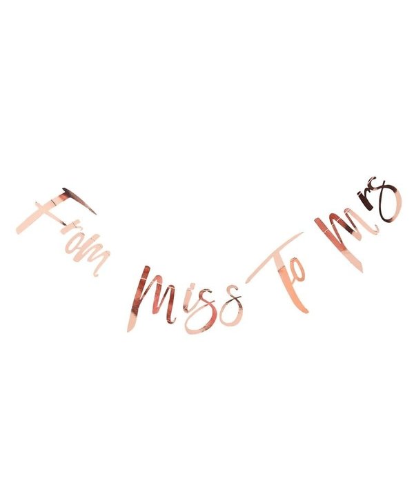 From Miss to Mrs Slinger Rose Goud 170cm