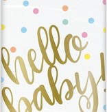 Tafelkleed Hello Baby Confetti (137x213cm)