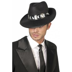 Al Capone hoed zwart eco