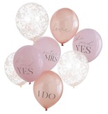 Ballonnen Mix Blush Hen Party (8st)