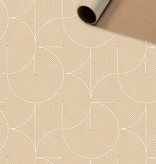 Rol Inpakpapier Modern Bruin