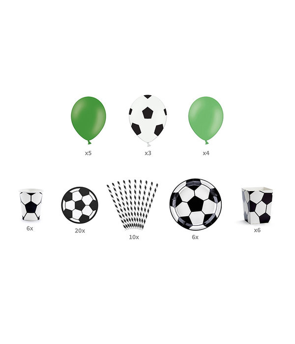 Decoratieset Voetbal Luxe