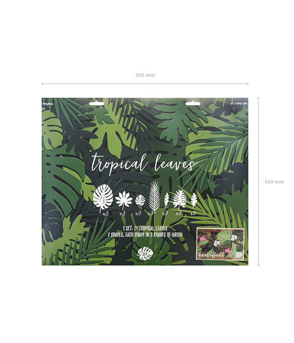 Tropische Decoratie Blaadjes Aloha (21 stuks)