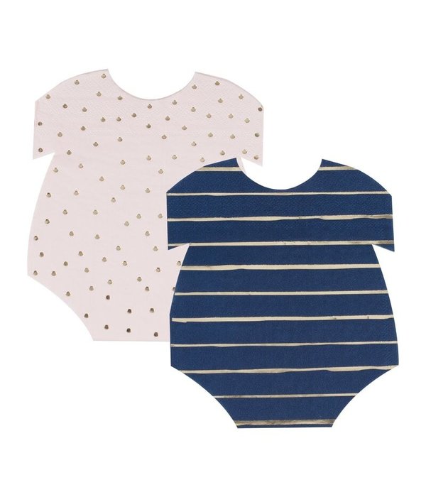 Babyshower Servetten Rompertjes (16st)