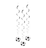 Set 3 Decoratie Swirls Voetbal