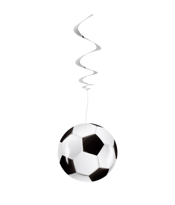 Set 3 Decoratie Swirls Voetbal