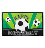 Voetbal Vlag Happy Birthday 150x90cm