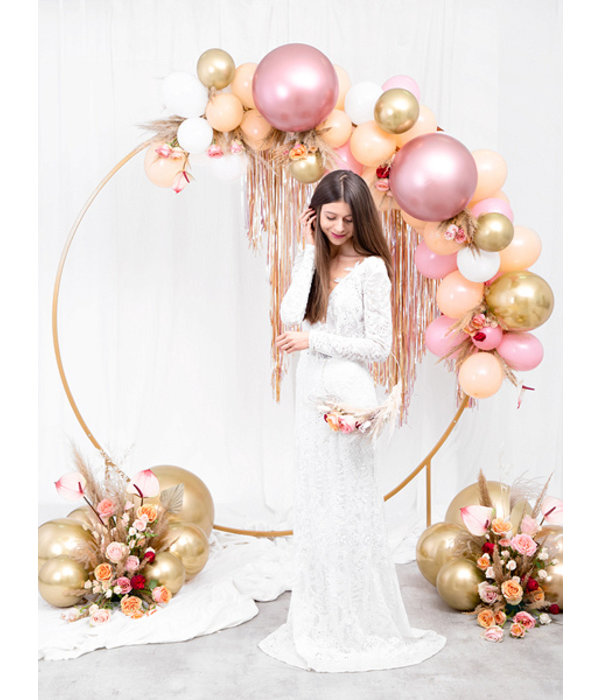 Koperen backdrop frame cirkel