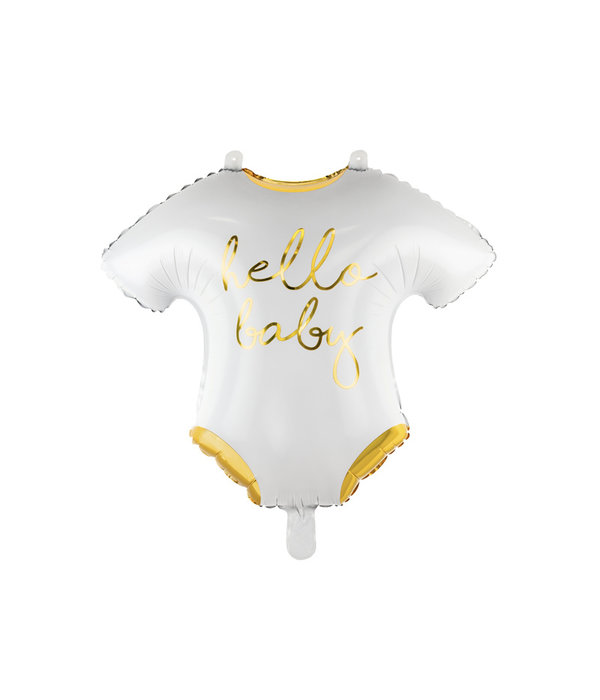 Folieballon baby romper 'Hello Baby'