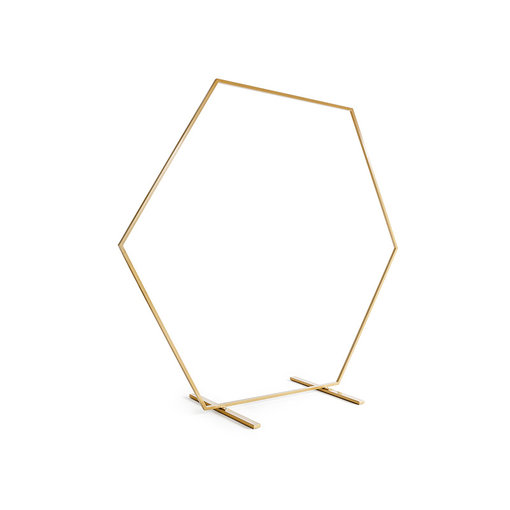 Gouden Backdrop Frame Hexagon 2 meter