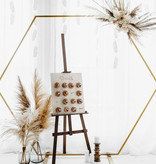 Gouden Backdrop Frame Hexagon 2 meter