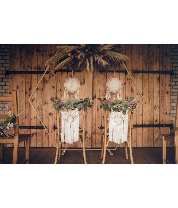 Gouden Backdrop Frame Hexagon 2 meter