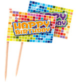 Feestprikkers Happy Birthday Blocks (24st)