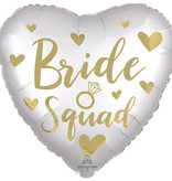 Folieballon Bride Squad Wit/Goud (43cm)