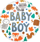 Folieballon Baby Boy Bosdiertjes (43cm)