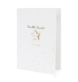Wenskaart Geboorte 'Twinkle Little Star' Met Speldje