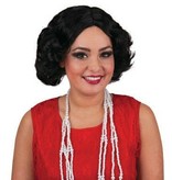 Charleston feestpruik zwart