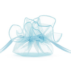 Organza zakjes Lichtblauw 26cm (20st)