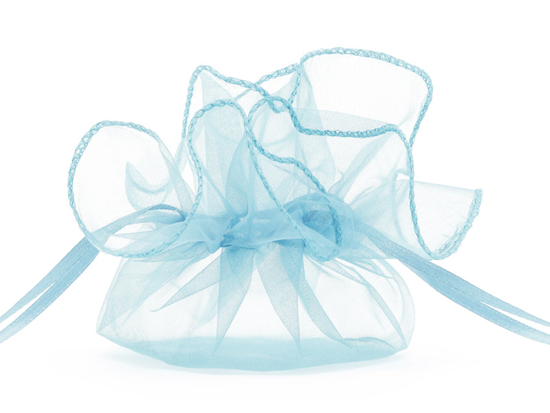 Organza zakjes Lichtblauw 26cm (20st)