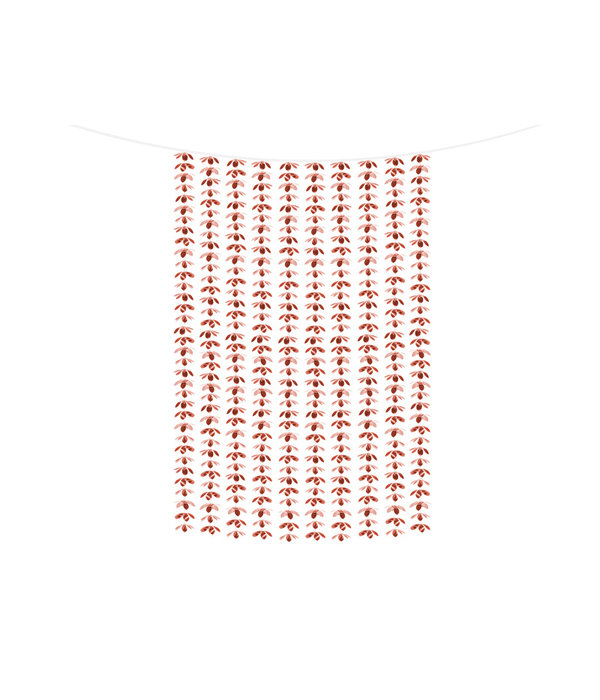 Backdrop Bloemen Rosegoud 100x210cm