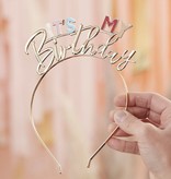 Diadeem It's my Birthday Pastel & Gold