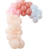 Luxe Ballonnenboog Muted Pastels Backdrop