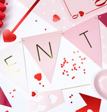 Valentijn Vlaggenlijn 'Valentines' Roze Mix (2m)