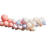 Ballonnenboog Chique Blush, Nude & Blauw
